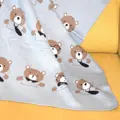 Detská deka Medvedíky morská modrá