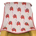 Detská deka Sloníky matná biela