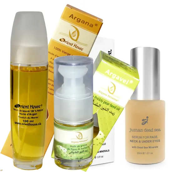 Promotional packages of argan oil