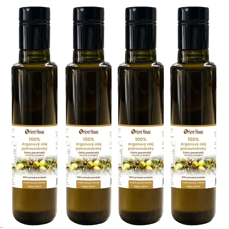 Arganový olej potravinársky 4x250ml Arganový olej potravinársky 4x250ml