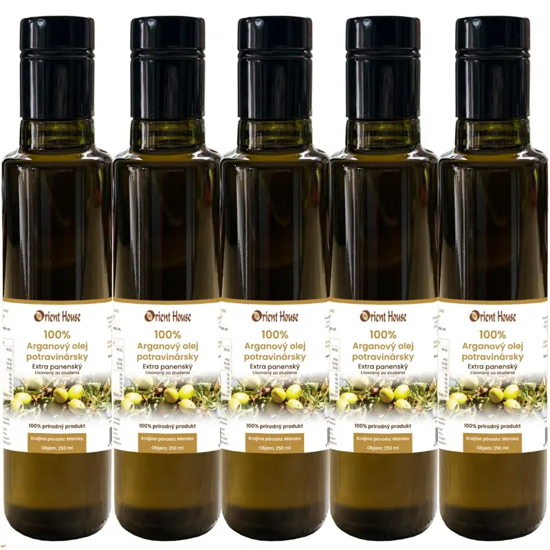 Arganový olej potravinársky 5x250ml Arganový olej potravinársky 5x250ml