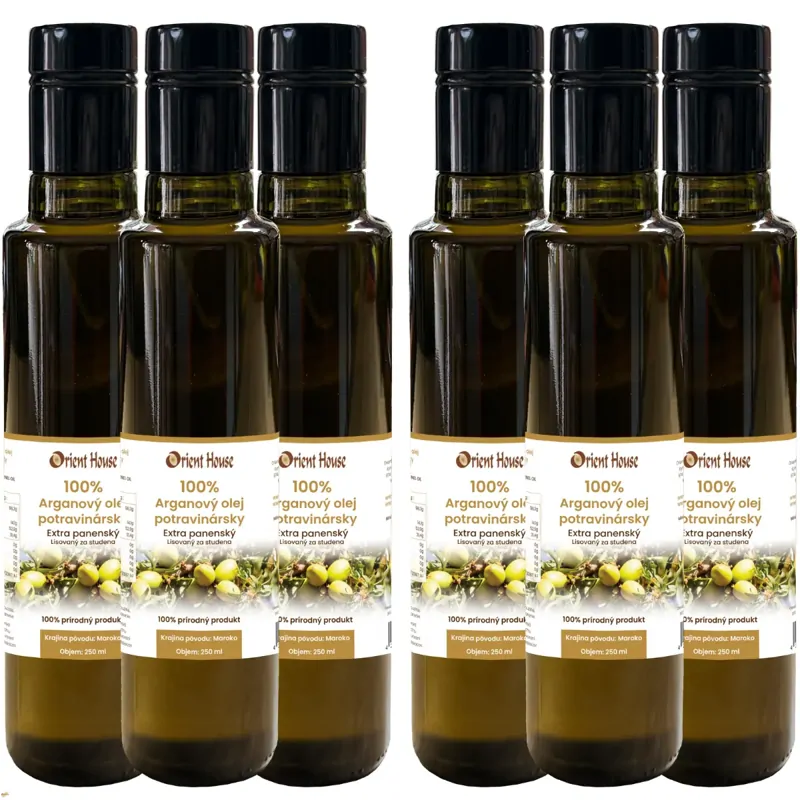 Arganový olej potravinársky 6x250ml Arganový olej potravinársky 6x250ml
