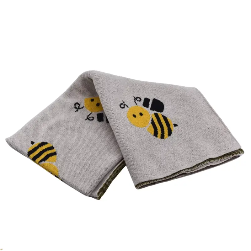 Detská deka Včielka svetlo hnedá